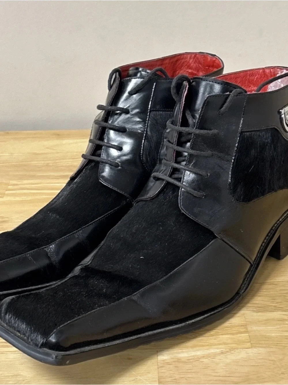 zota leather horse hair shoe sz 13